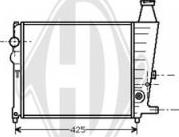 Diederichs DCM1649 - Радиатор, охлаждане на двигателя vvparts.bg