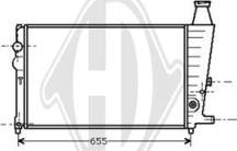 Diederichs DCM1648 - Радиатор, охлаждане на двигателя vvparts.bg