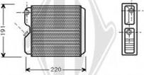Diederichs DCM1164 - Топлообменник, отопление на вътрешното пространство vvparts.bg
