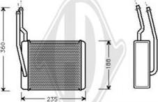 Diederichs DCM1100 - Топлообменник, отопление на вътрешното пространство vvparts.bg