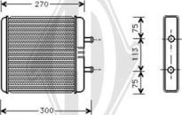 Diederichs DCM1120 - Топлообменник, отопление на вътрешното пространство vvparts.bg