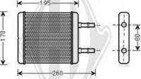 Diederichs DCM1295 - Топлообменник, отопление на вътрешното пространство vvparts.bg