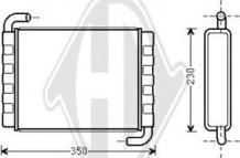 Diederichs DCM1223 - Топлообменник, отопление на вътрешното пространство vvparts.bg