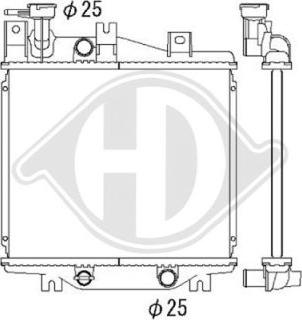 Diederichs DCM1741 - Радиатор, охлаждане на двигателя vvparts.bg