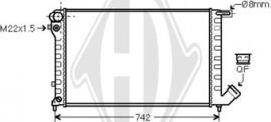 Diederichs DCM1716 - Радиатор, охлаждане на двигателя vvparts.bg
