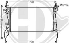 Diederichs DCM1739 - Радиатор, охлаждане на двигателя vvparts.bg