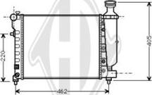 Diederichs DCM1730 - Радиатор, охлаждане на двигателя vvparts.bg