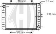 Diederichs DCM3492 - Радиатор, охлаждане на двигателя vvparts.bg