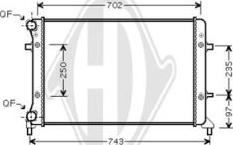 Diederichs DCM3440 - Радиатор, охлаждане на двигателя vvparts.bg