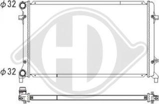 Diederichs DCM3457 - Радиатор, охлаждане на двигателя vvparts.bg