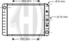 Diederichs DCM3480 - Радиатор, охлаждане на двигателя vvparts.bg