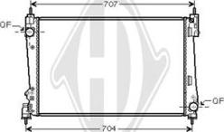 Diederichs DCM3540 - Радиатор, охлаждане на двигателя vvparts.bg