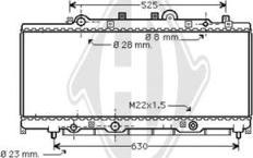 Diederichs DCM3530 - Радиатор, охлаждане на двигателя vvparts.bg