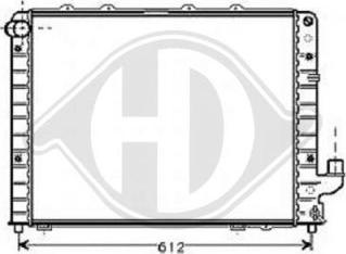 Diederichs DCM3527 - Радиатор, охлаждане на двигателя vvparts.bg