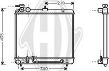 Diederichs DCM3650 - Радиатор, охлаждане на двигателя vvparts.bg