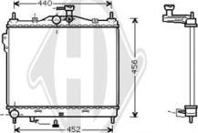 Diederichs DCM3666 - Радиатор, охлаждане на двигателя vvparts.bg