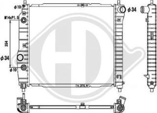 Diederichs DCM3602 - Радиатор, охлаждане на двигателя vvparts.bg