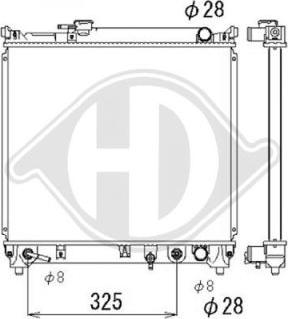 Diederichs DCM3094 - Радиатор, охлаждане на двигателя vvparts.bg