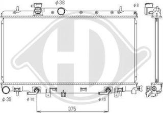 Diederichs DCM3040 - Радиатор, охлаждане на двигателя vvparts.bg