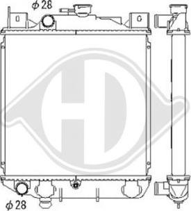 Diederichs DCM3056 - Радиатор, охлаждане на двигателя vvparts.bg