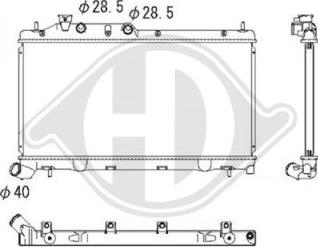 Diederichs DCM3053 - Радиатор, охлаждане на двигателя vvparts.bg