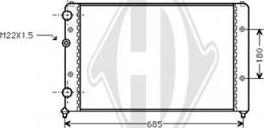 Diederichs DCM3009 - Радиатор, охлаждане на двигателя vvparts.bg