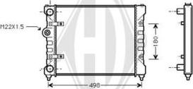 Diederichs DCM3003 - Радиатор, охлаждане на двигателя vvparts.bg