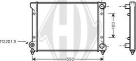 Diederichs DCM3010 - Радиатор, охлаждане на двигателя vvparts.bg