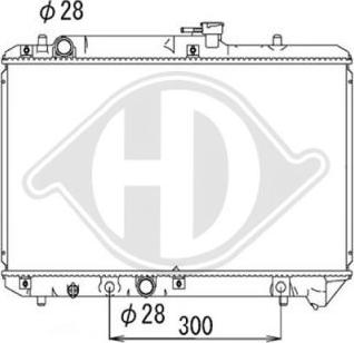 Diederichs DCM3081 - Радиатор, охлаждане на двигателя vvparts.bg