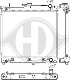 Diederichs DCM3083 - Радиатор, охлаждане на двигателя vvparts.bg