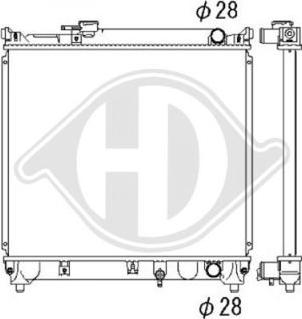 Diederichs DCM3071 - Радиатор, охлаждане на двигателя vvparts.bg