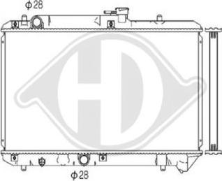 Diederichs DCM3073 - Радиатор, охлаждане на двигателя vvparts.bg