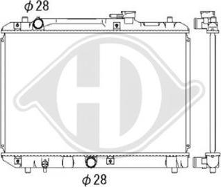 Diederichs DCM3072 - Радиатор, охлаждане на двигателя vvparts.bg