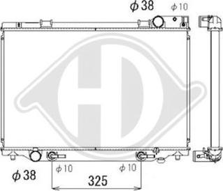 Diederichs DCM3164 - Радиатор, охлаждане на двигателя vvparts.bg