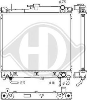 Diederichs DCM3117 - Радиатор, охлаждане на двигателя vvparts.bg