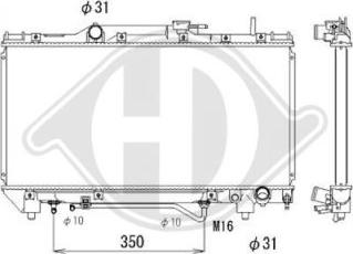 Diederichs DCM3182 - Радиатор, охлаждане на двигателя vvparts.bg