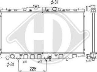 Diederichs DCM3132 - Радиатор, охлаждане на двигателя vvparts.bg