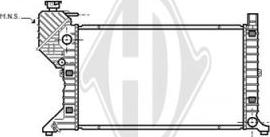 Diederichs DCM3826 - Радиатор, охлаждане на двигателя vvparts.bg