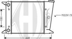 Diederichs DCM3354 - Радиатор, охлаждане на двигателя vvparts.bg