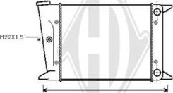 Diederichs DCM3357 - Радиатор, охлаждане на двигателя vvparts.bg