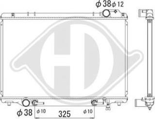 Diederichs DCM3302 - Радиатор, охлаждане на двигателя vvparts.bg