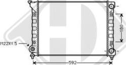 Diederichs DCM3389 - Радиатор, охлаждане на двигателя vvparts.bg