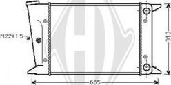 Diederichs DCM3381 - Радиатор, охлаждане на двигателя vvparts.bg