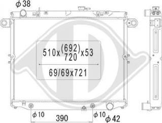 Diederichs DCM3250 - Радиатор, охлаждане на двигателя vvparts.bg