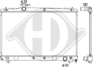 Diederichs DCM3252 - Радиатор, охлаждане на двигателя vvparts.bg