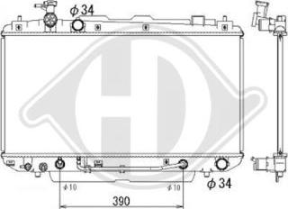 Diederichs DCM3230 - Радиатор, охлаждане на двигателя vvparts.bg