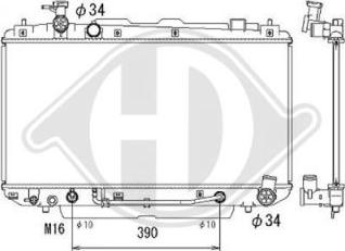 Diederichs DCM3231 - Радиатор, охлаждане на двигателя vvparts.bg