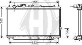 Diederichs DCM3794 - Радиатор, охлаждане на двигателя vvparts.bg