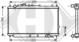 Diederichs DCM3795 - Радиатор, охлаждане на двигателя vvparts.bg