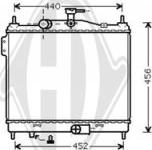 Diederichs DCM3706 - Радиатор, охлаждане на двигателя vvparts.bg